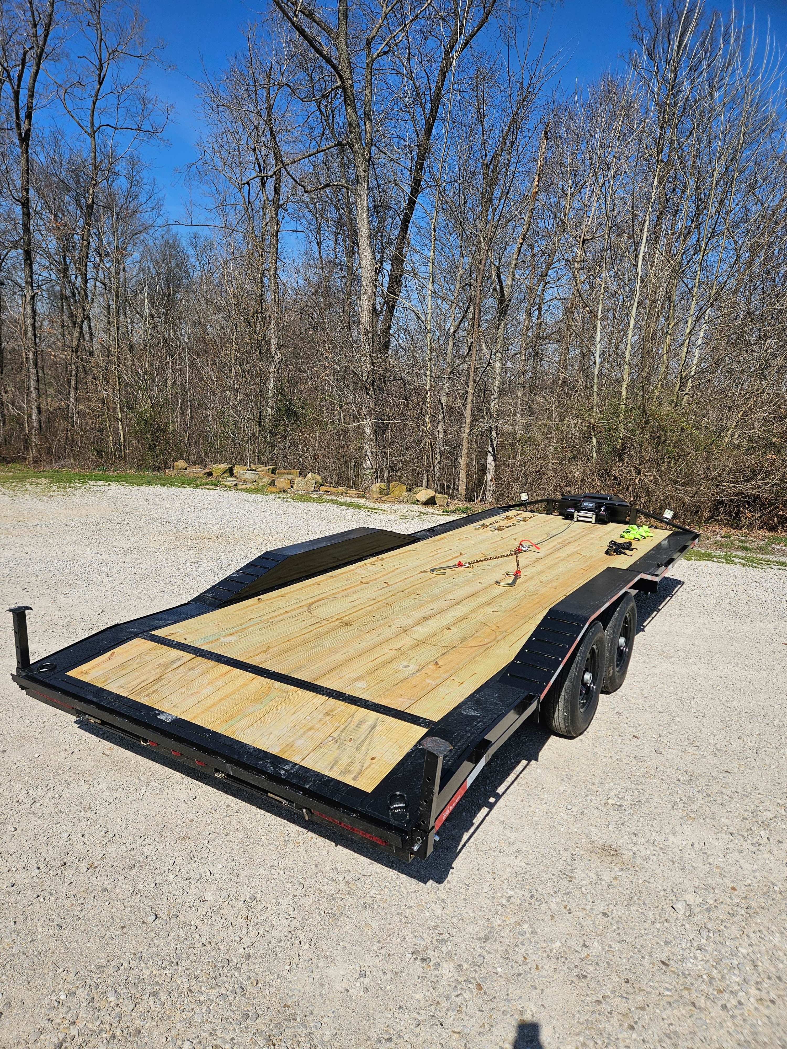 14k 22 Foot Drive Over Fender Car Hauler thumbnail 4