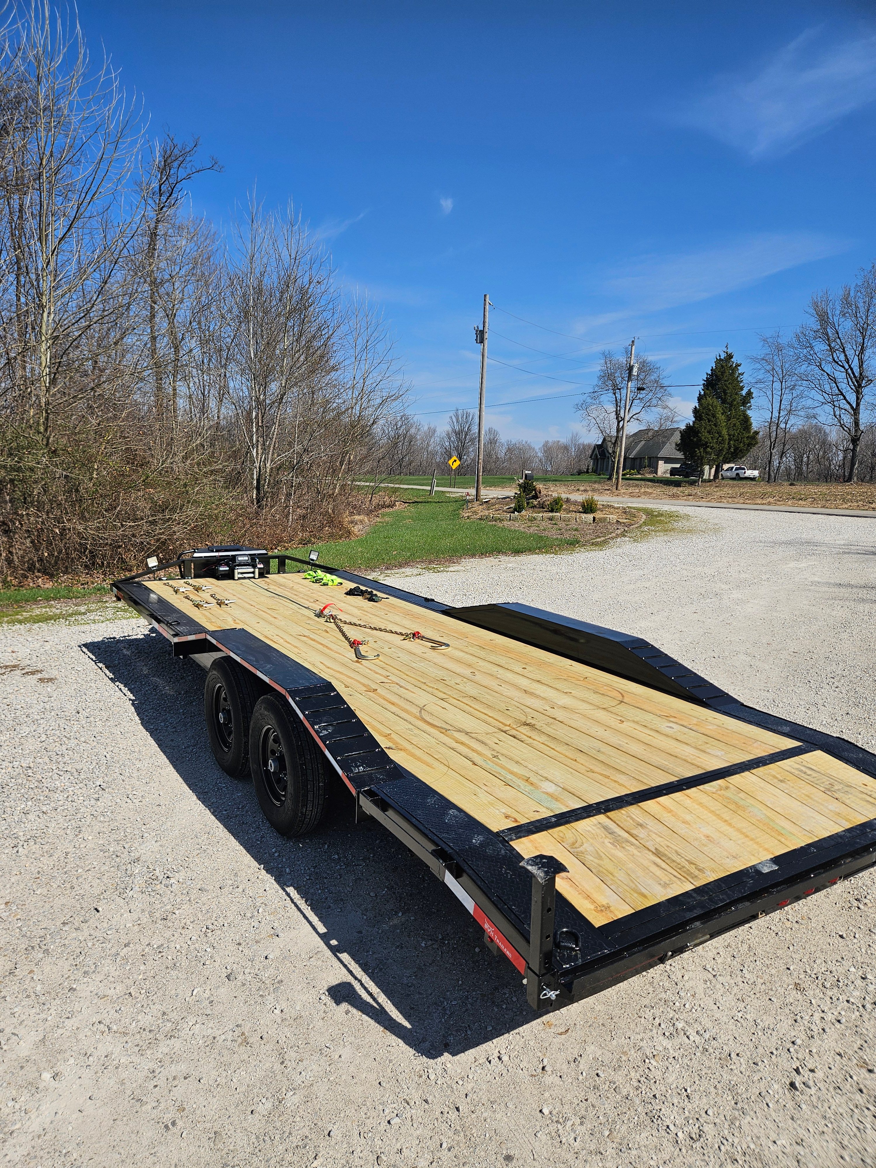 14k 22 Foot Drive Over Fender Car Hauler thumbnail 5